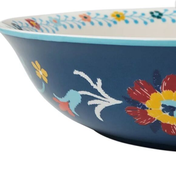 The Pioneer Woman Keepsake Floral Stoneware Serving Bowl: - Picture 4 of 5